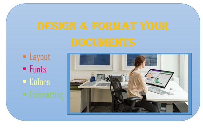 I will design and format your micro soft word document