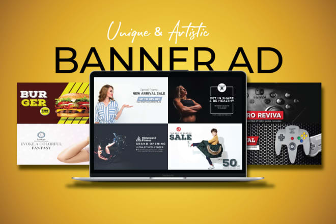I will design artistic banner, header or slider for your website