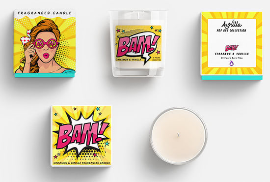 I will design awesome packaging for your candle