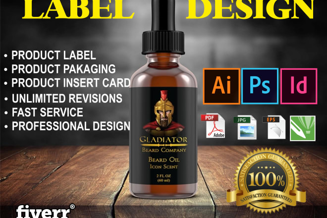 I will design awesome product packaging and label