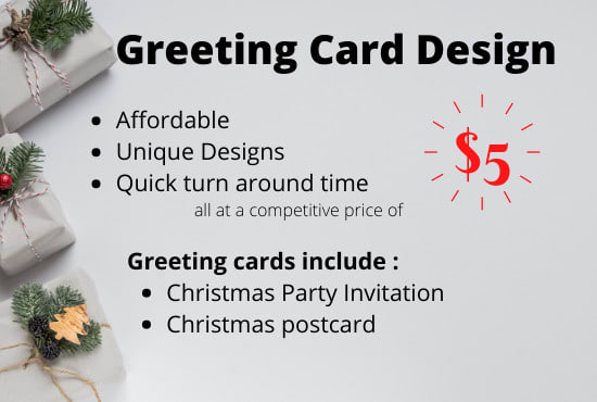 I will design beautiful greeting cards