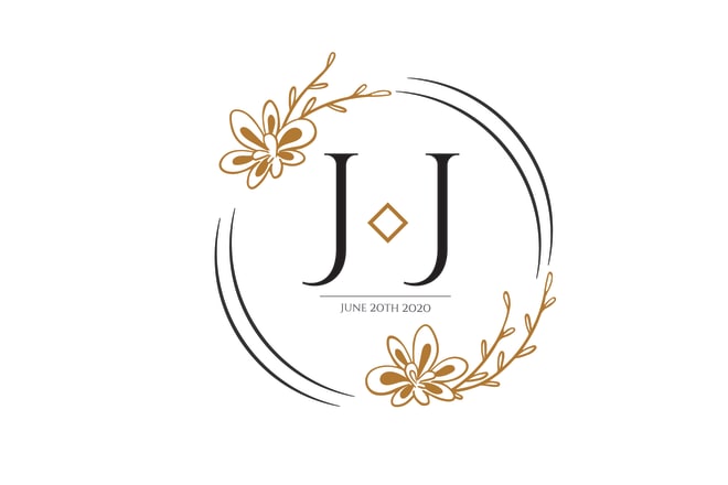 I will design beautiful wedding logo