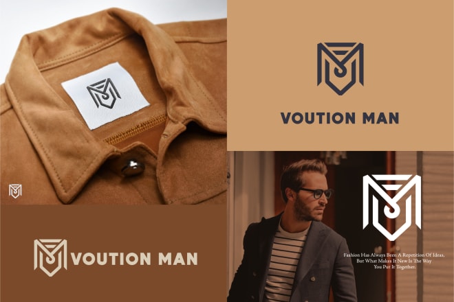 I will design clever monogram logo for man fashion