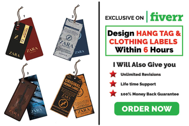 I will design clothing hang tag and label design within 6 hours