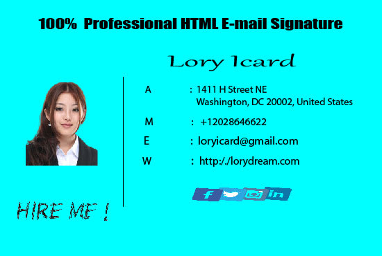 I will design custom and animated attractive email signature in HTML