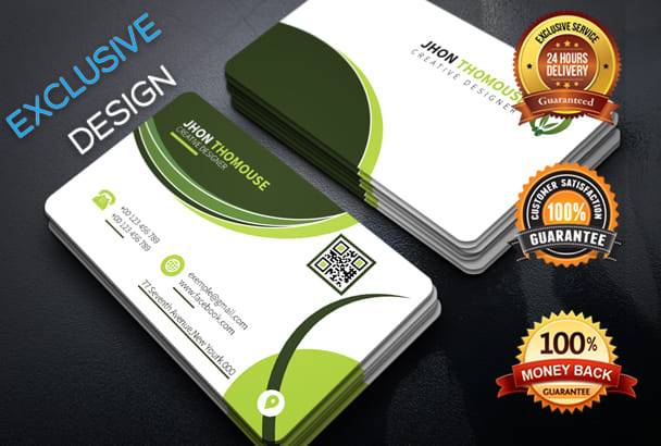 I will design double sided business card business card