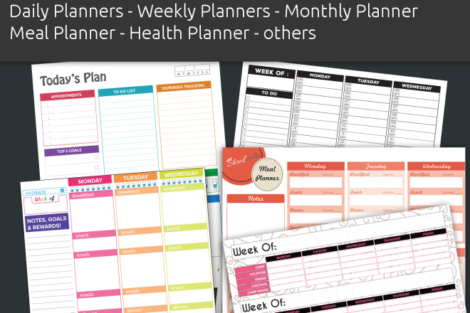 I will design etsy quality planners