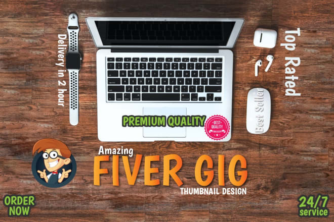 I will design eye catching fiverr gig image or video