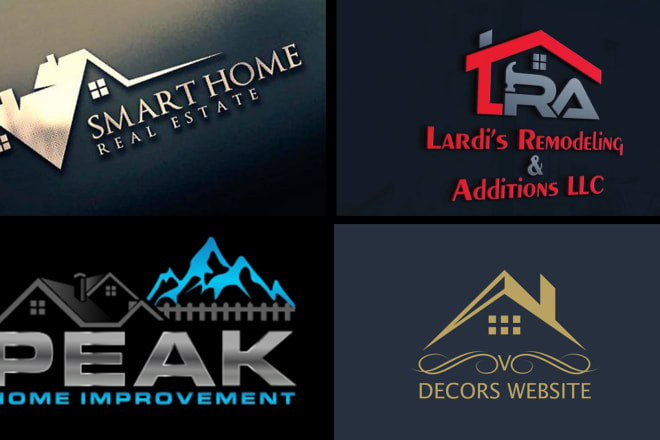 I will design home renovation, improvement, and woodwork logo