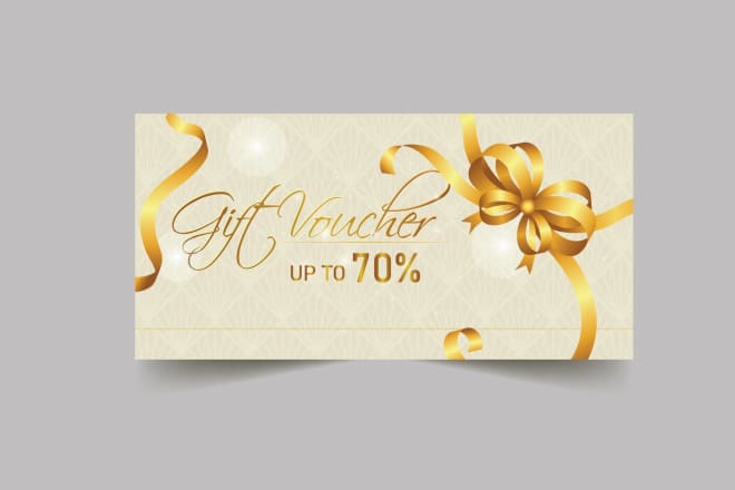 I will design invitation, voucher, postcard, gift certificate, coupons, any ticket