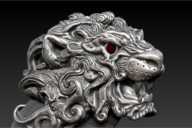 I will design jewelry pieces with zbrush