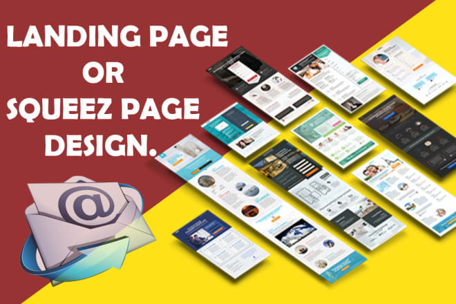 I will design mailchimp landing page or wordpress landing page and email template