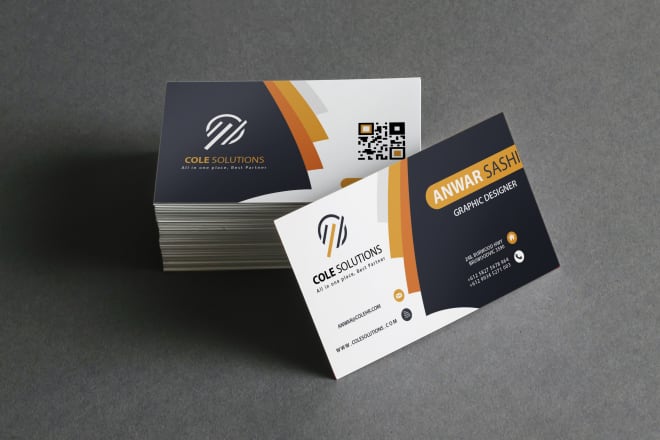 I will design modern minimalist business card