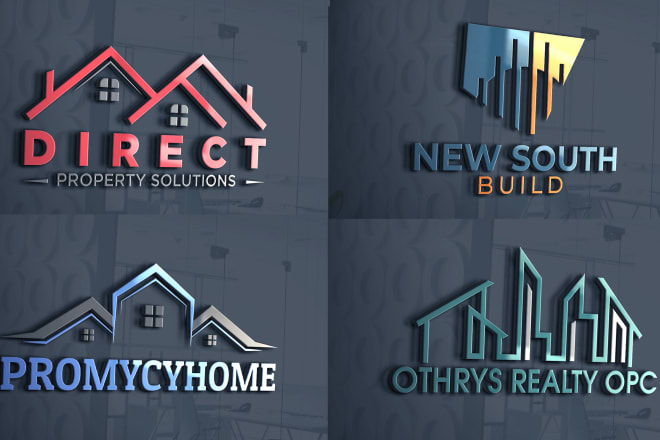 I will design modern real estate, home, and property logo