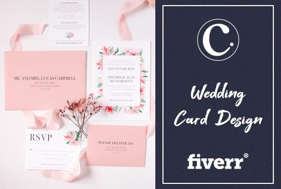 I will design modern wedding card or invitation card for your event