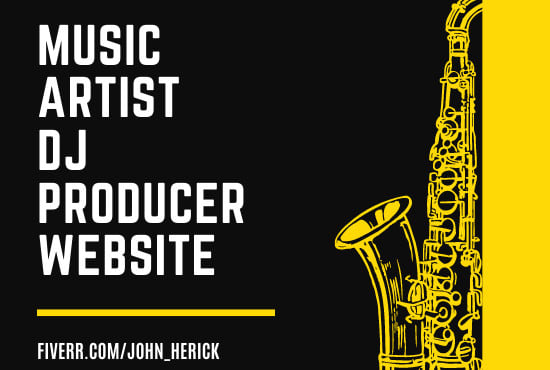 I will design music, artist, dj, producer website