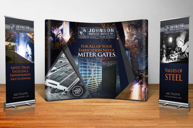 I will design noticeable backdrop or trade show banner ads