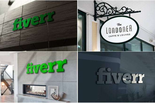 I will design photorealistic 3d logo mockups for your business fast