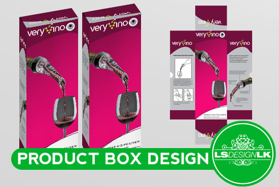 I will design product box package box and packing design