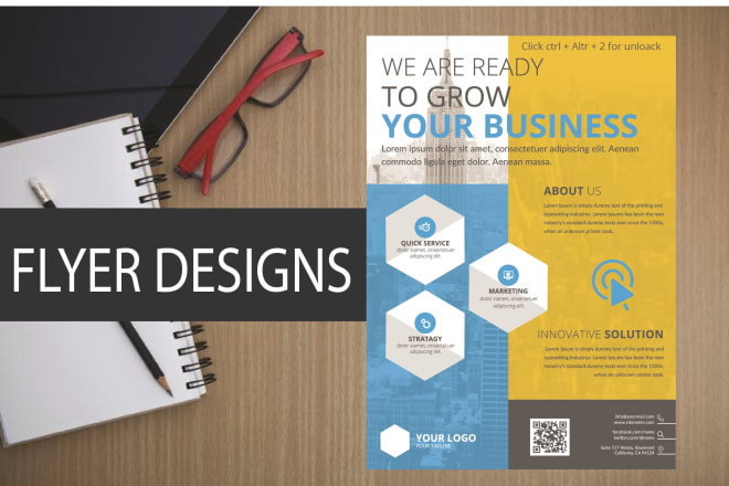 I will design professional business flyer, brochure, poster