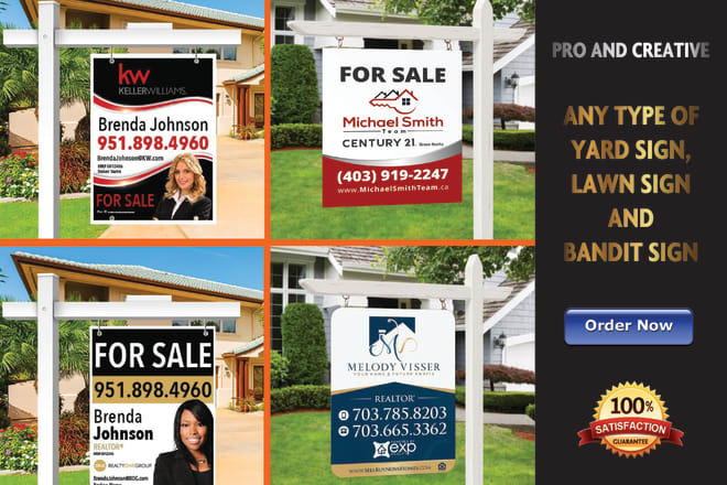 I will design professional yard sign, lawn sign and outdoor banner