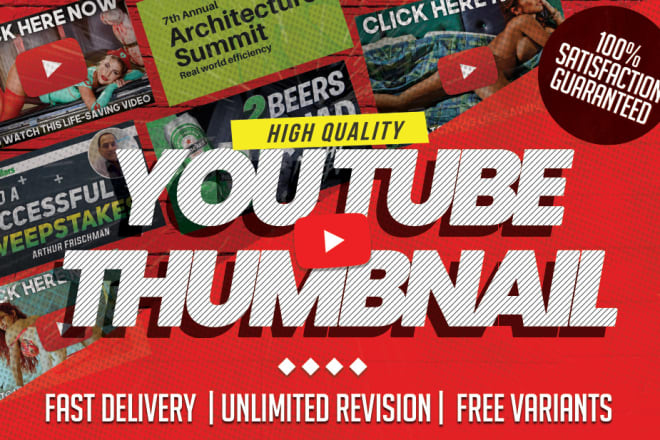 I will design professional youtube video thumbnail