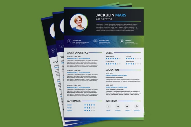 I will design professionally your resume