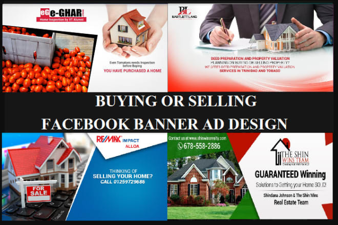 I will design real estate buying selling house home facebook banner ad