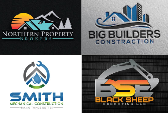 I will design real estate,property,home, construction,plumbing logo