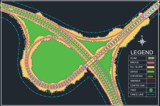 I will design road alignments in autocad civil 3d professionally