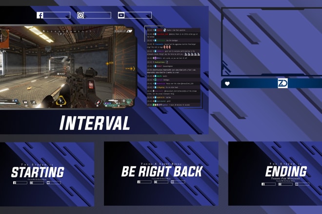 I will design streamlabs obs overlay for twitch, youtube, facebook