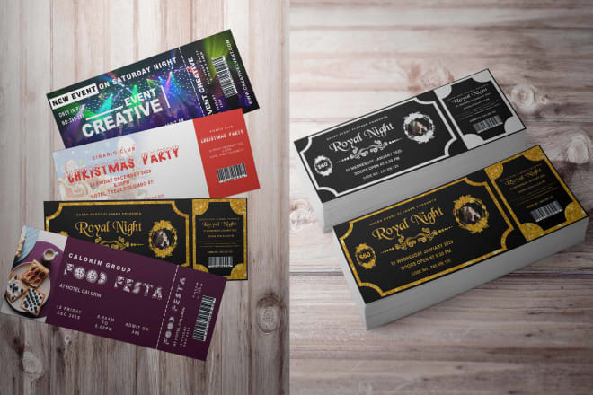 I will design stunning tickets and invitation cards for any event