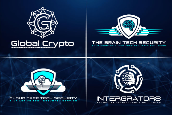 I will design tech startup and crypto security technology logo