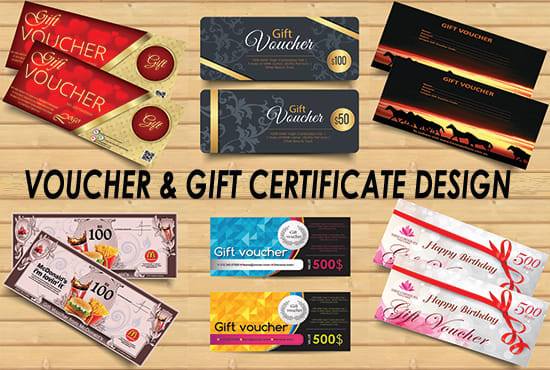 I will design voucher,gift certificate or coupon