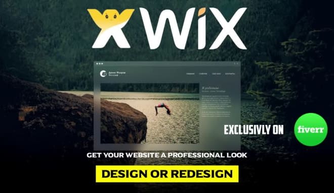 I will design wix website or redesign wix website professionally