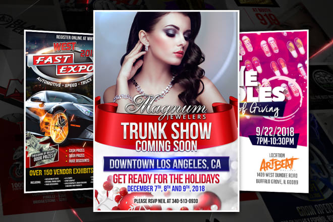 I will design you an attractive flyer for your product or event