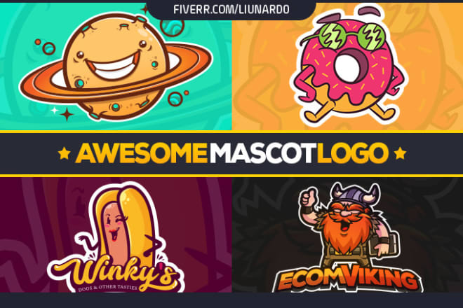 I will design you an awesome mascot logo
