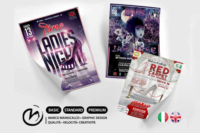 I will design your flyer, brochure, menu eng ita, high quality