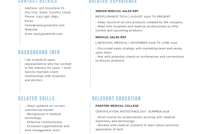 I will design your professional and modern resume