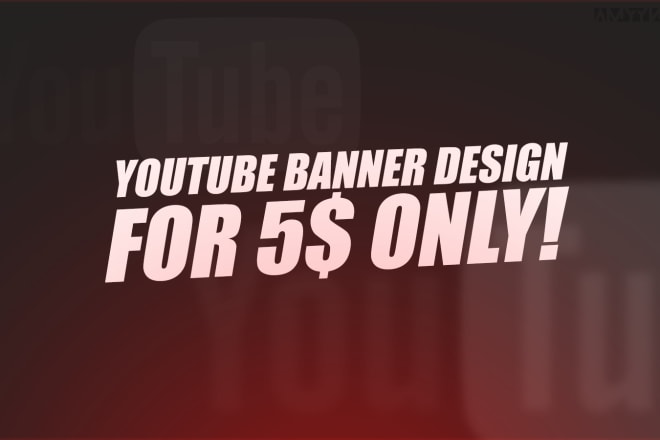 I will design your youtube banner