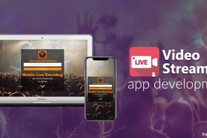I will develop a standard live TV, music, video, streaming app and website