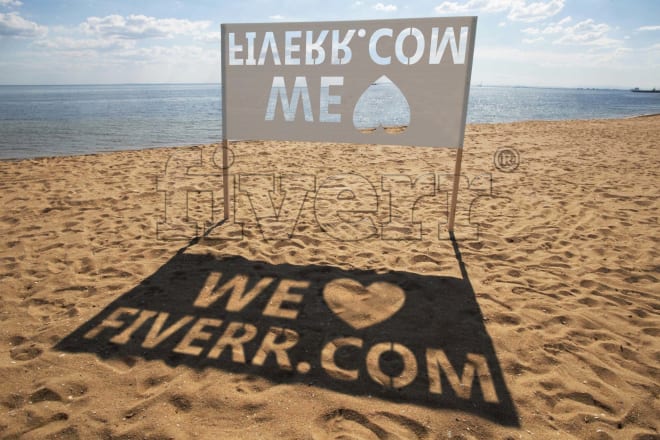 I will display your message with sunlight on tropical beach sand