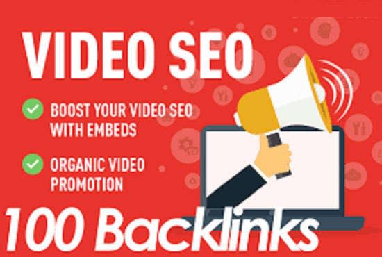 I will do 100 high quality backlinks for youtube video SEO service