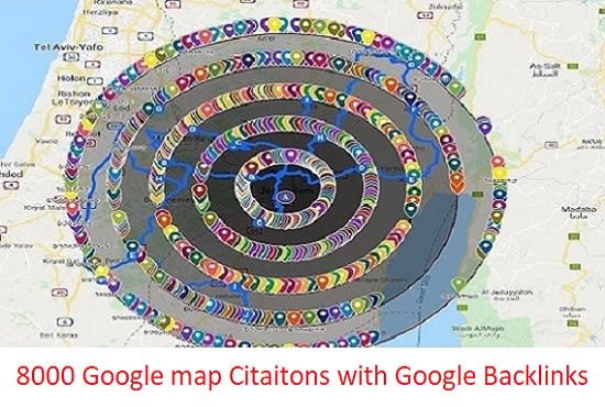 I will do 8000 google map citations with live backlink