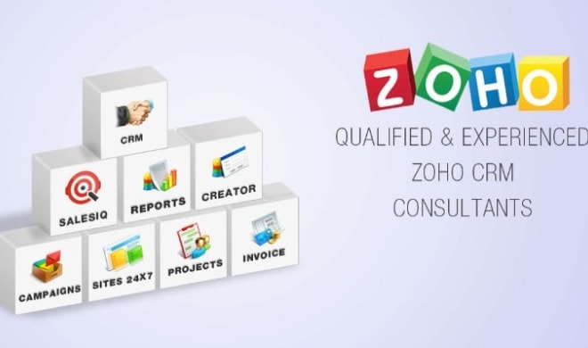 I will do any task in zoho CRM, creator, books,inventory, projects