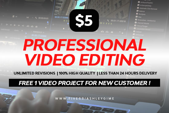 I will do any video editing 5 dollars