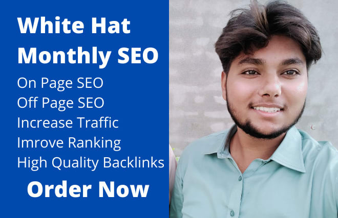 I will do complete monthly SEO service with high quality backlinks