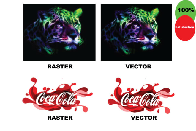 I will do convert raster to vector tracing, redraw,recreate