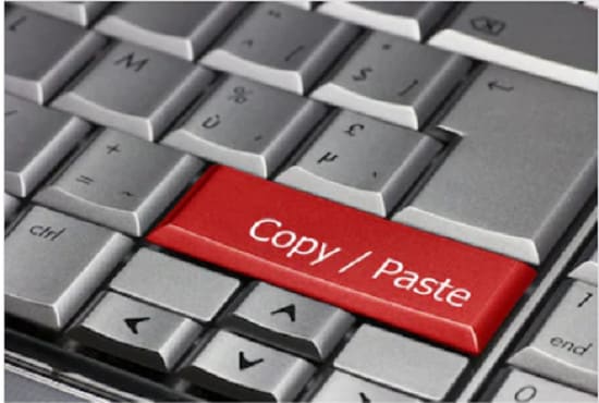 I will do copy paste file convert typing and editing handwriting documents