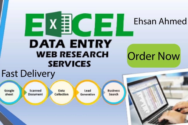 I will do data entry,typing,copy past,excel to word